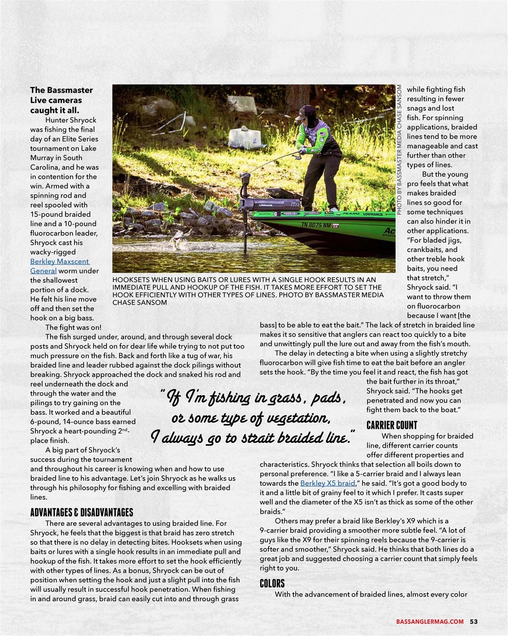 BASS ANGLER MAGAZINE Preview Pages