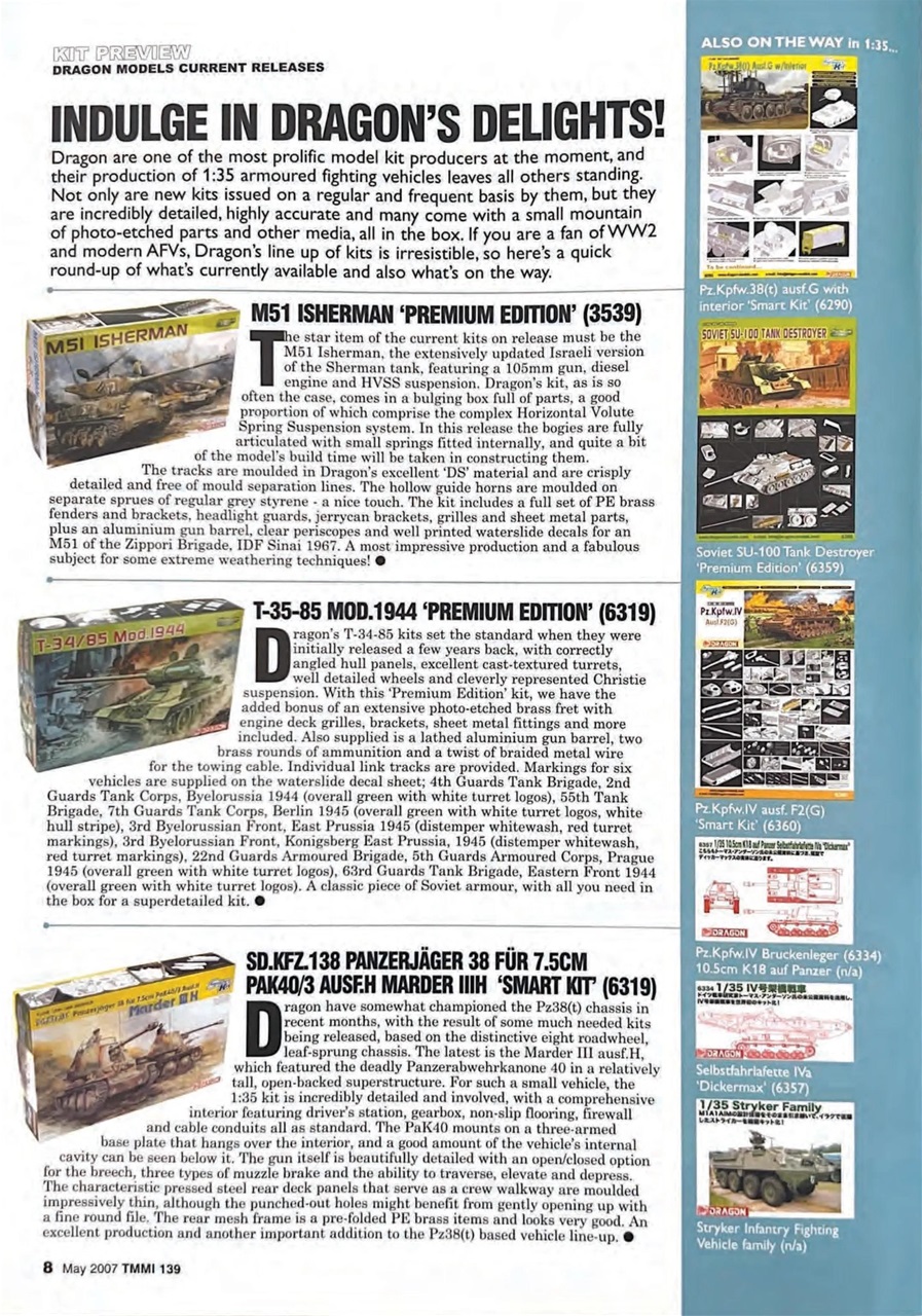 Tamiya Model Magazine Preview Pages