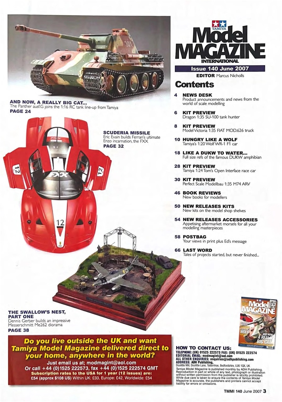 Tamiya Model Magazine Preview Pages