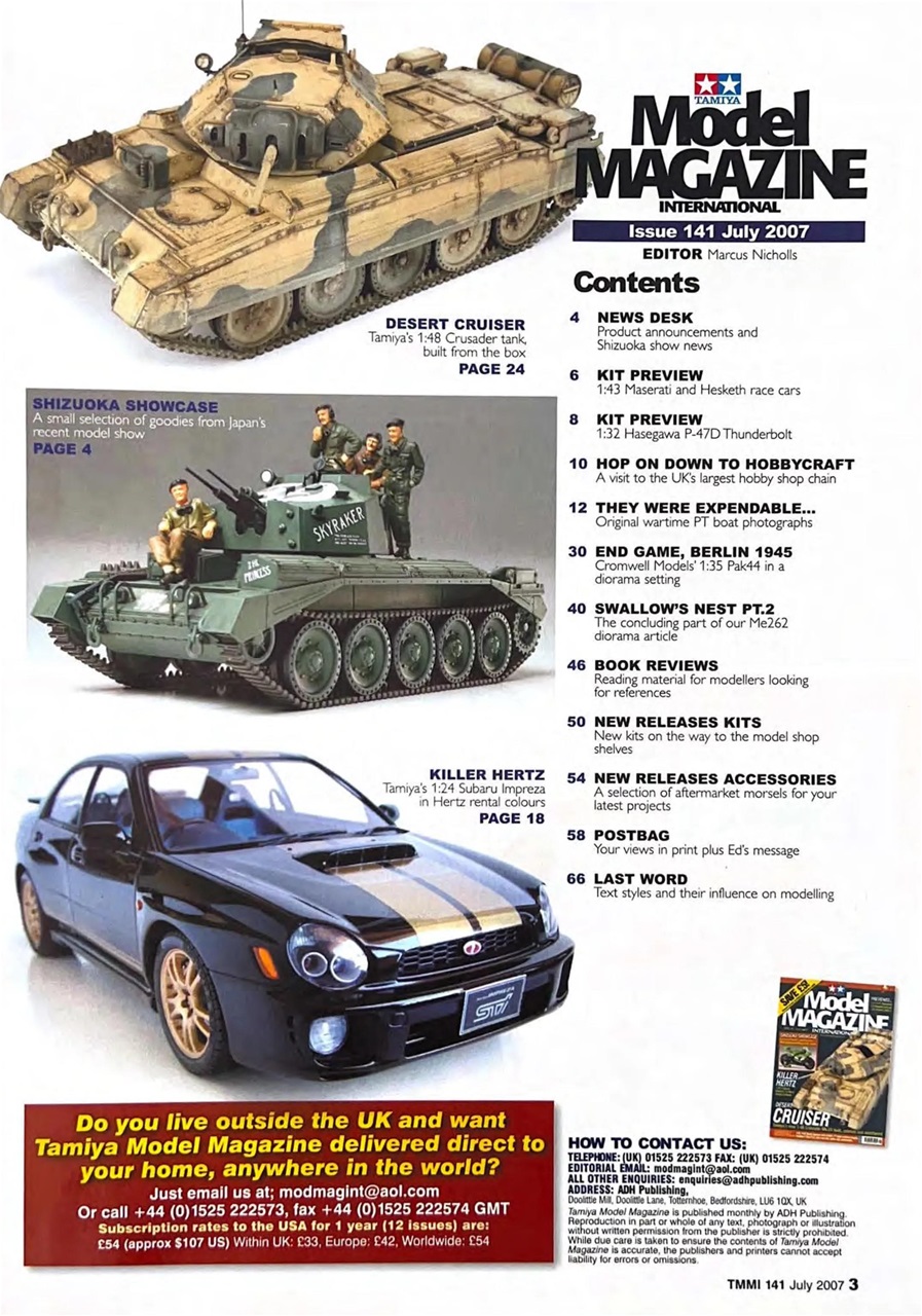 Tamiya Model Magazine Preview Pages