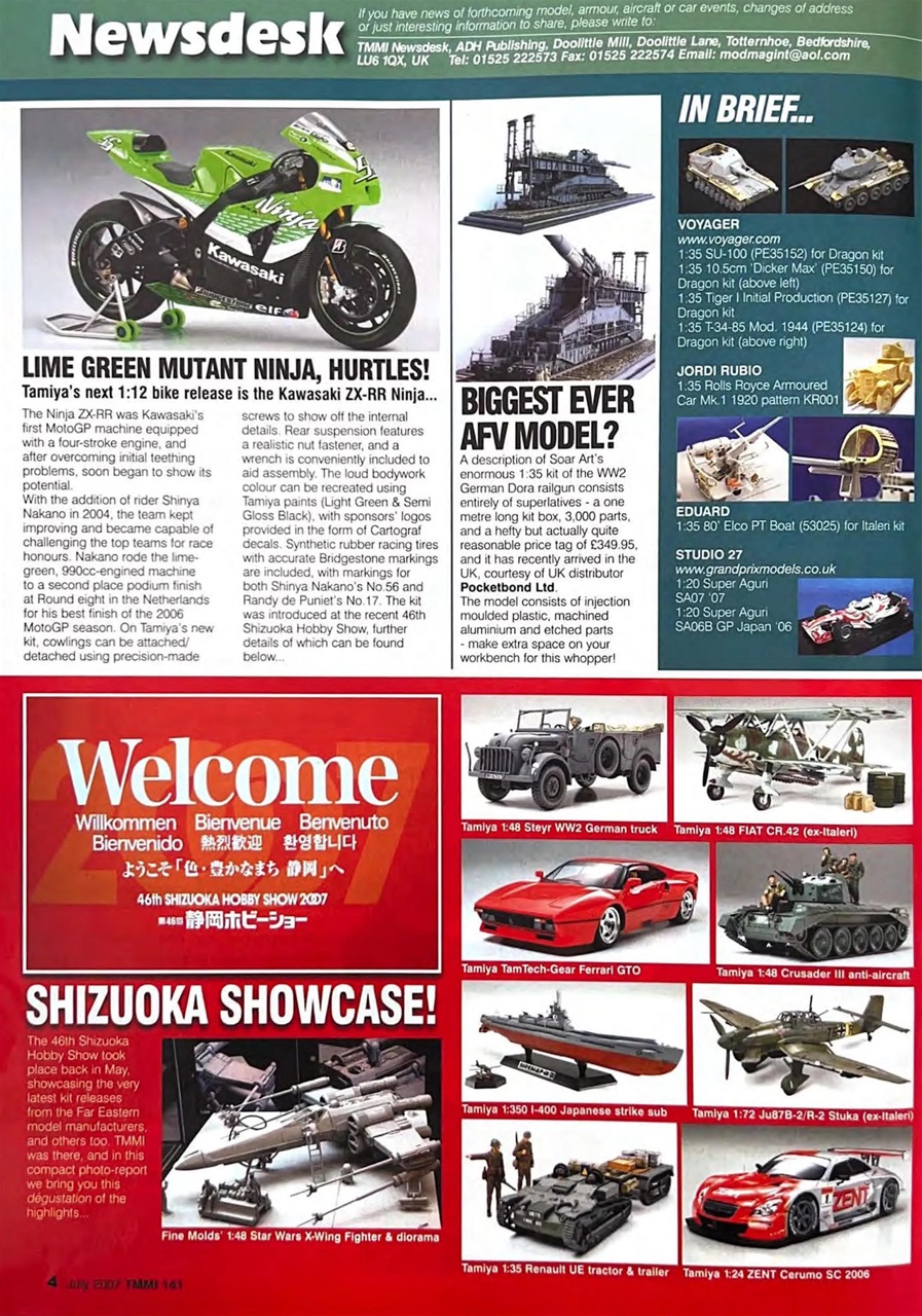 Tamiya Model Magazine Preview Pages