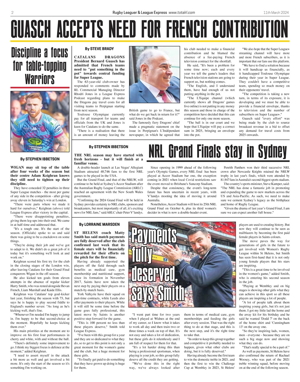 League Express Preview Pages