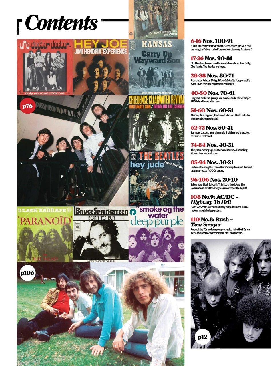 Music Magazine - Classic Rock Special: 100 Greatest Rock Songs of All ...