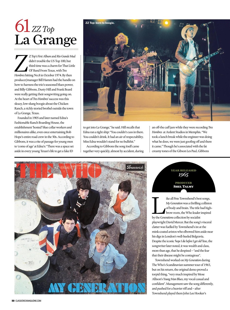 Music Magazine - Classic Rock Special: 100 Greatest Rock Songs of All ...
