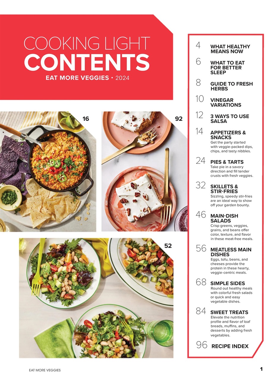 Cooking Light Magazine - Eat More Veggies (Spring 2024) Special Issue