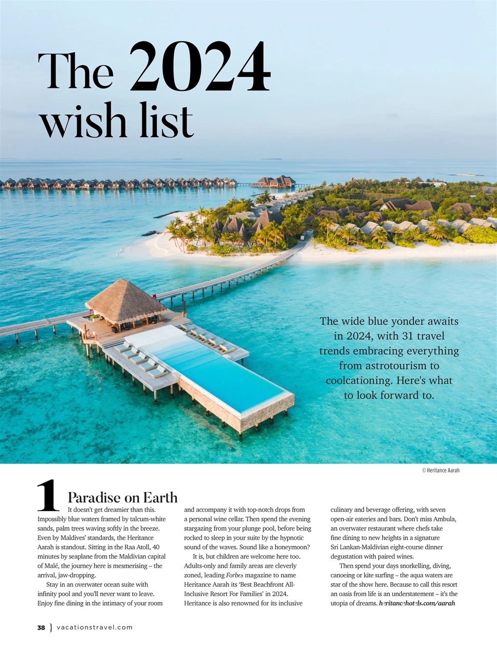 Vacations & Travel Preview Pages