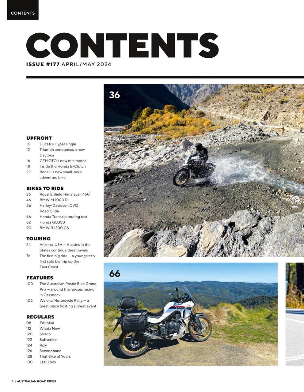Australian Road Rider Preview Pages