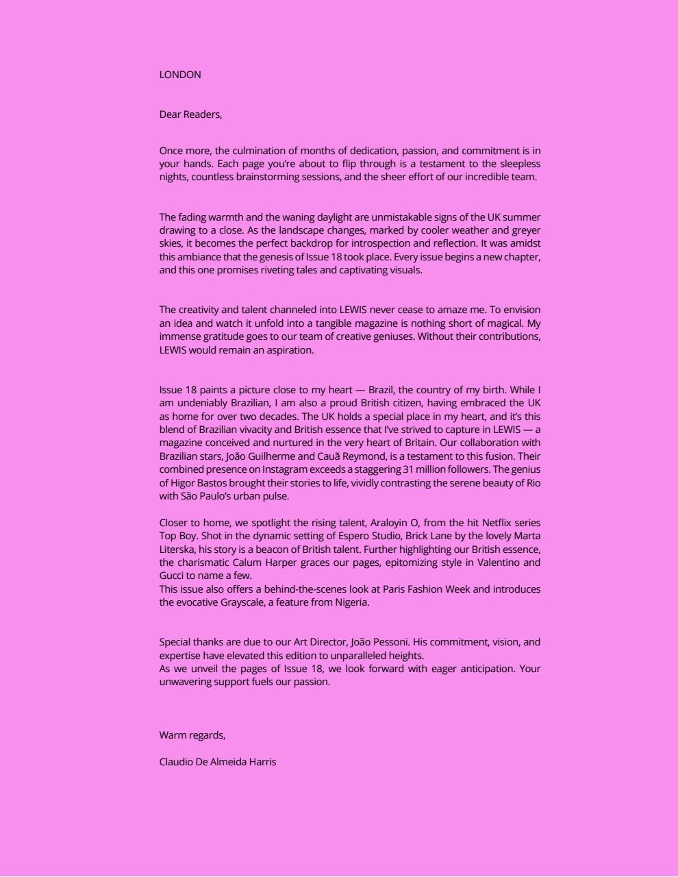 Lewis Magazine Preview Pages