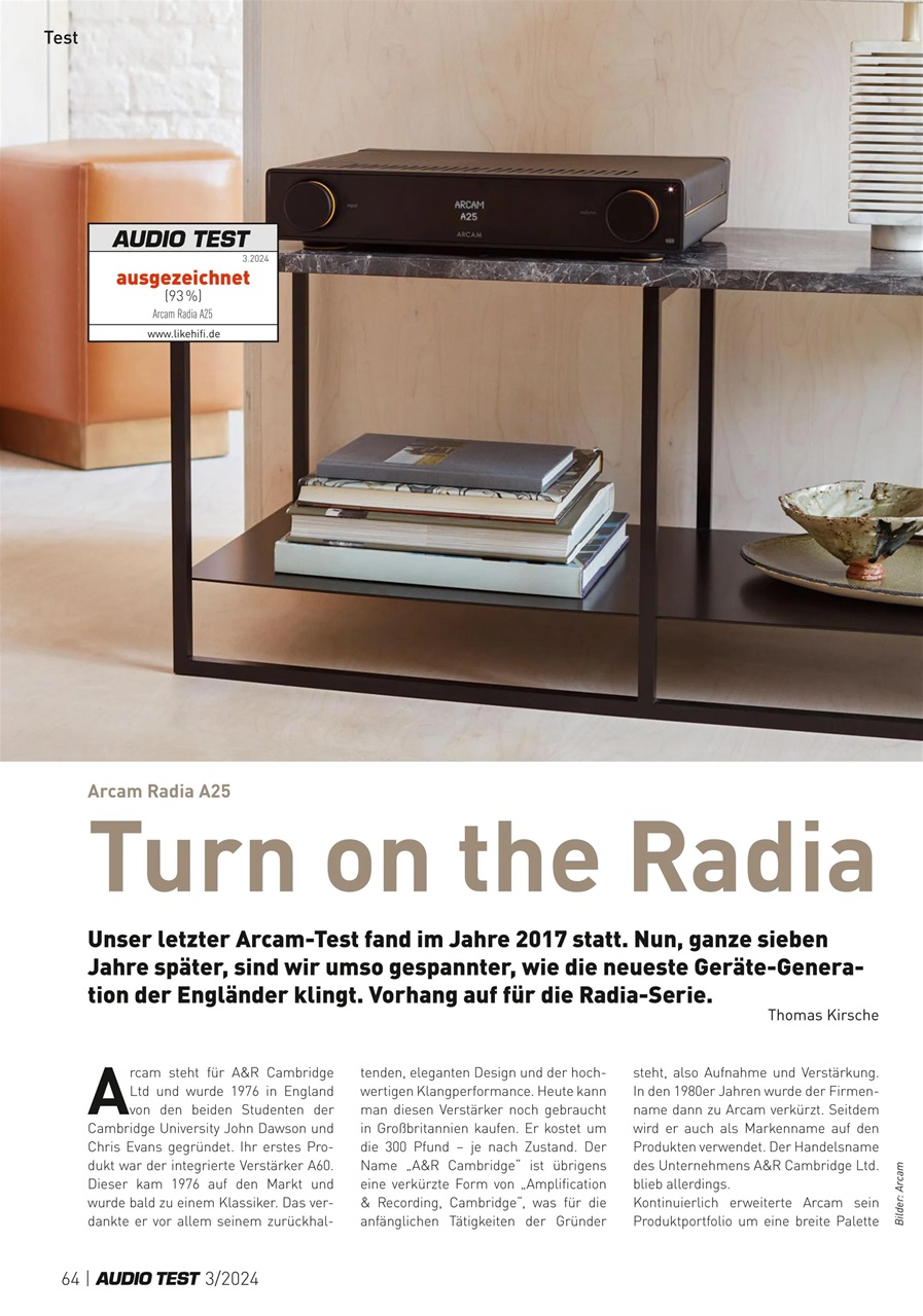 Audio Test Preview Pages