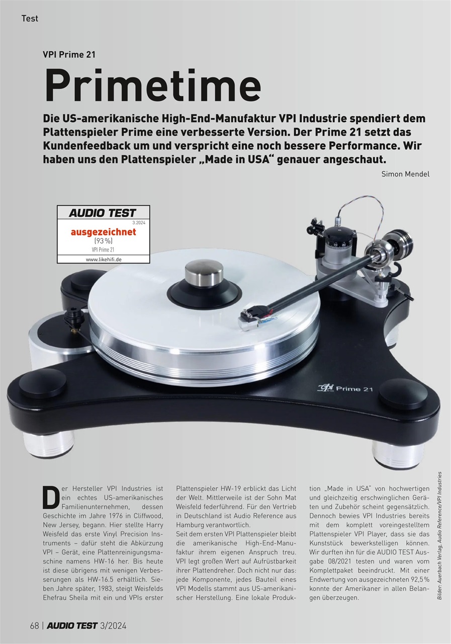 Audio Test Preview Pages