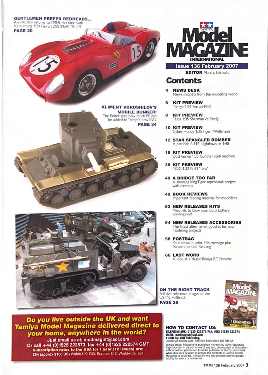 Tamiya Model Magazine Preview Pages