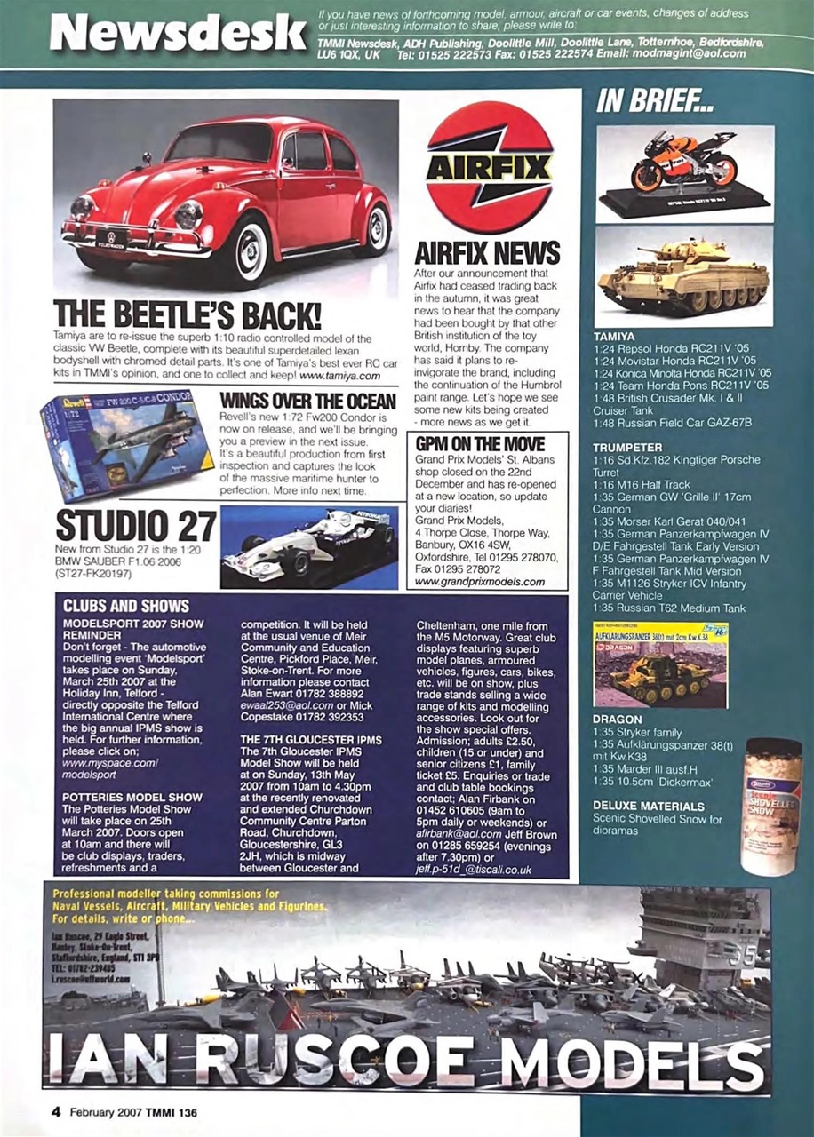 Tamiya Model Magazine Preview Pages