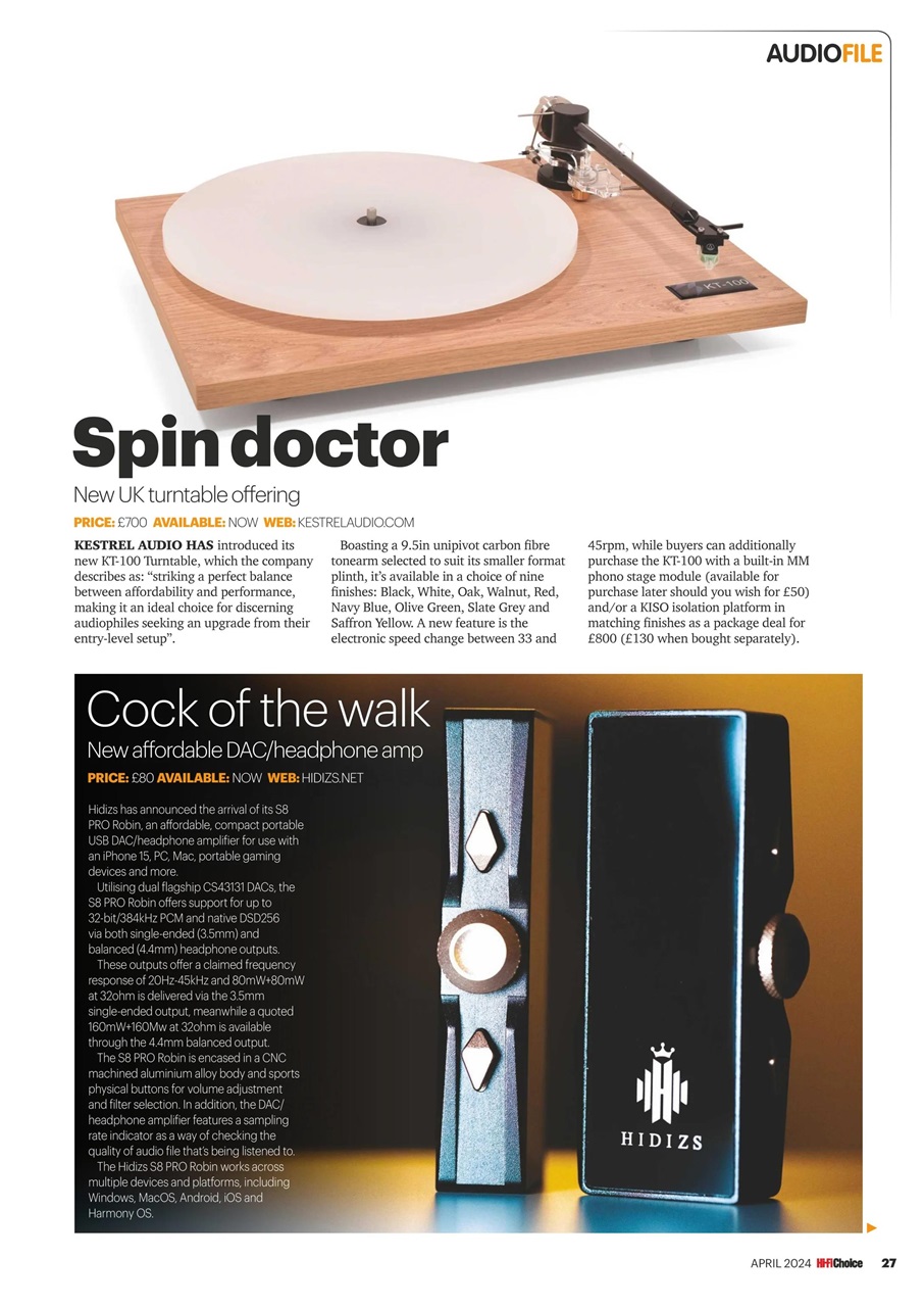 Hi-Fi Choice Preview Pages