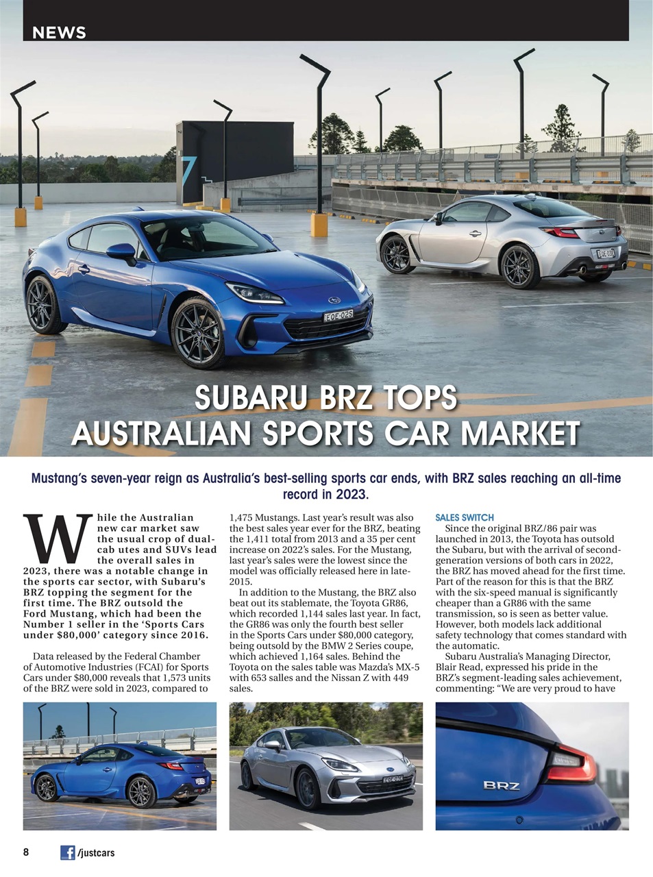 JUST CARS Preview Pages