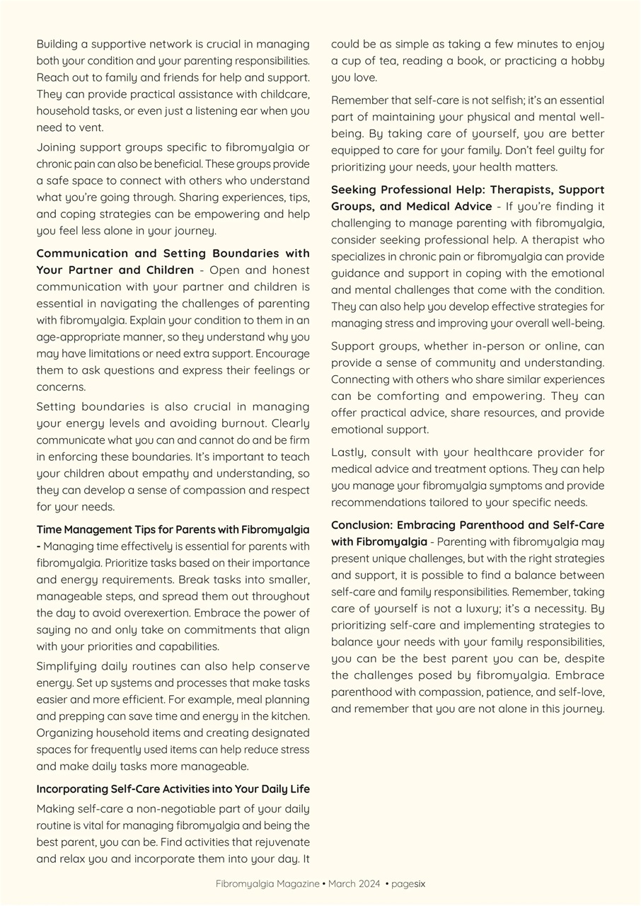 Fibromyalgia Magazine Preview Pages