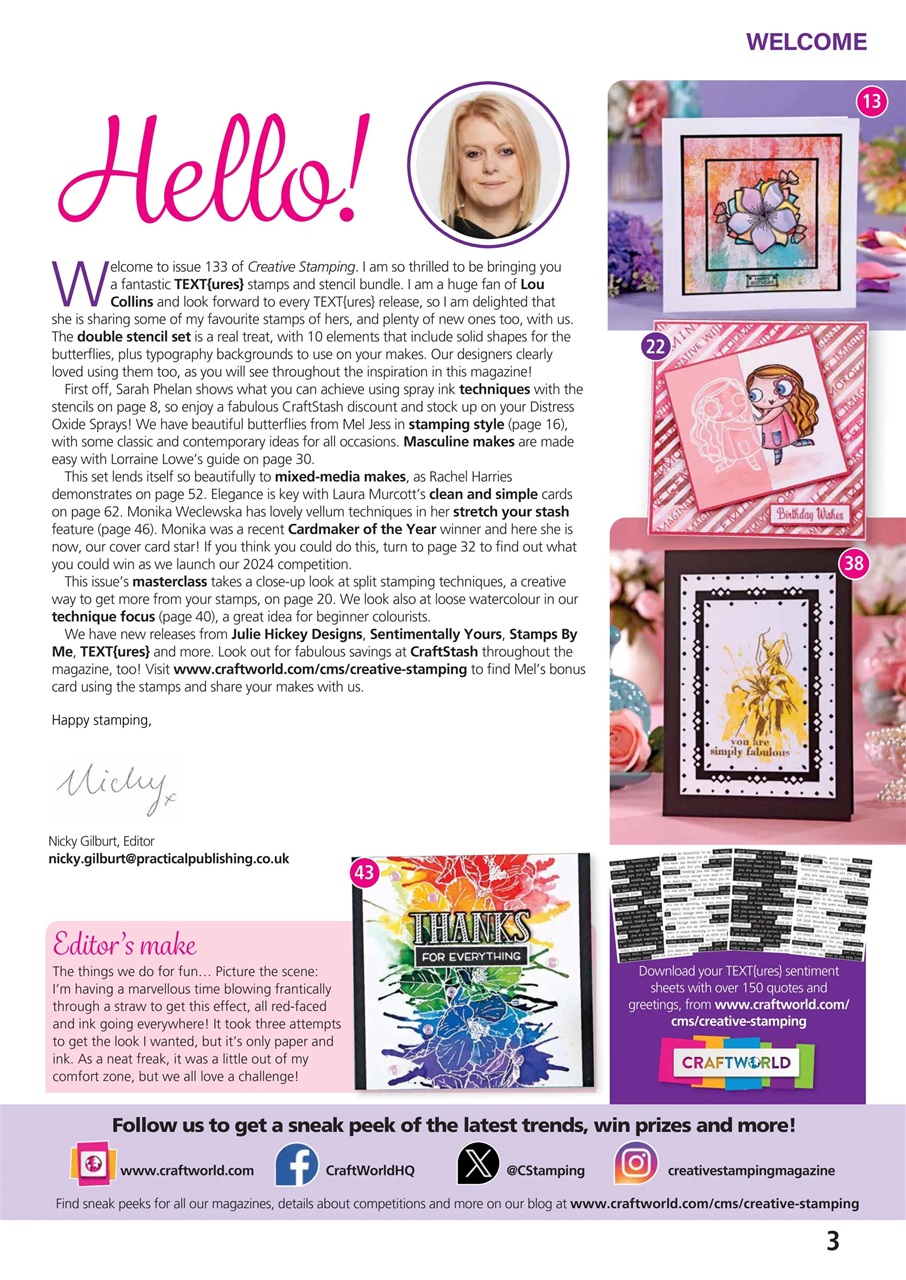 Creative Stamping Preview Pages