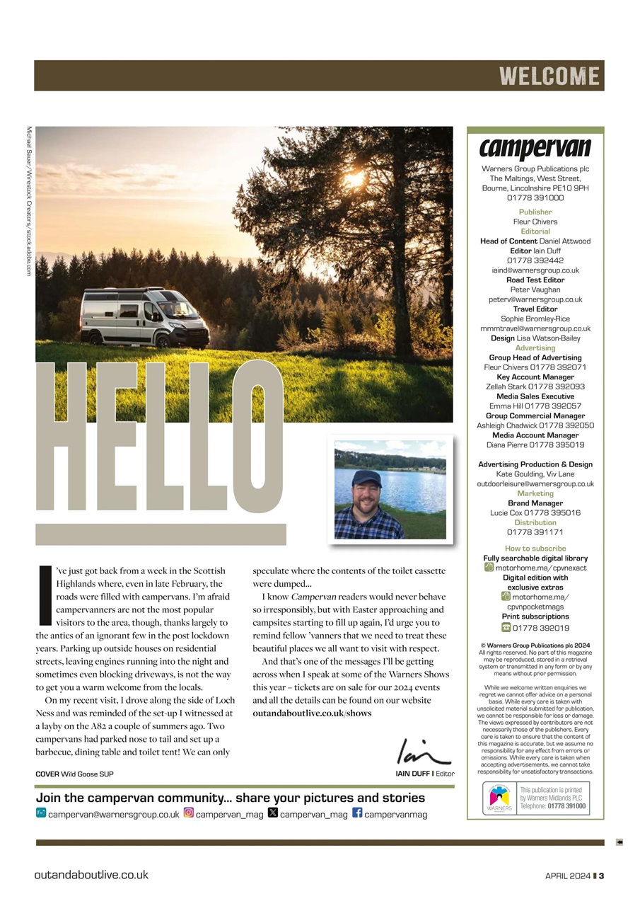 Campervan Preview Pages