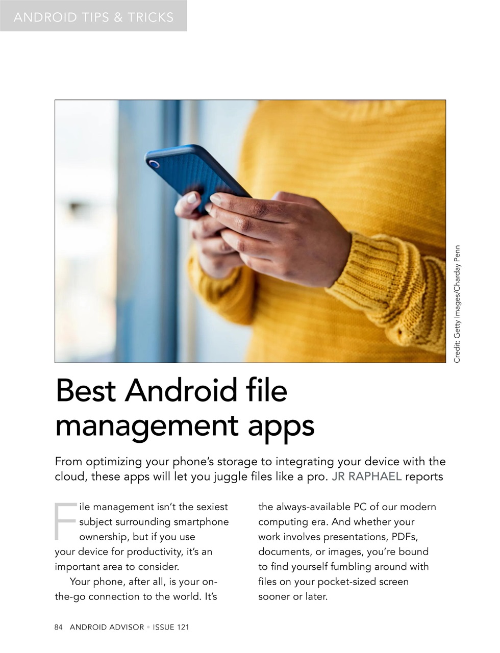 Android Advisor Preview Pages