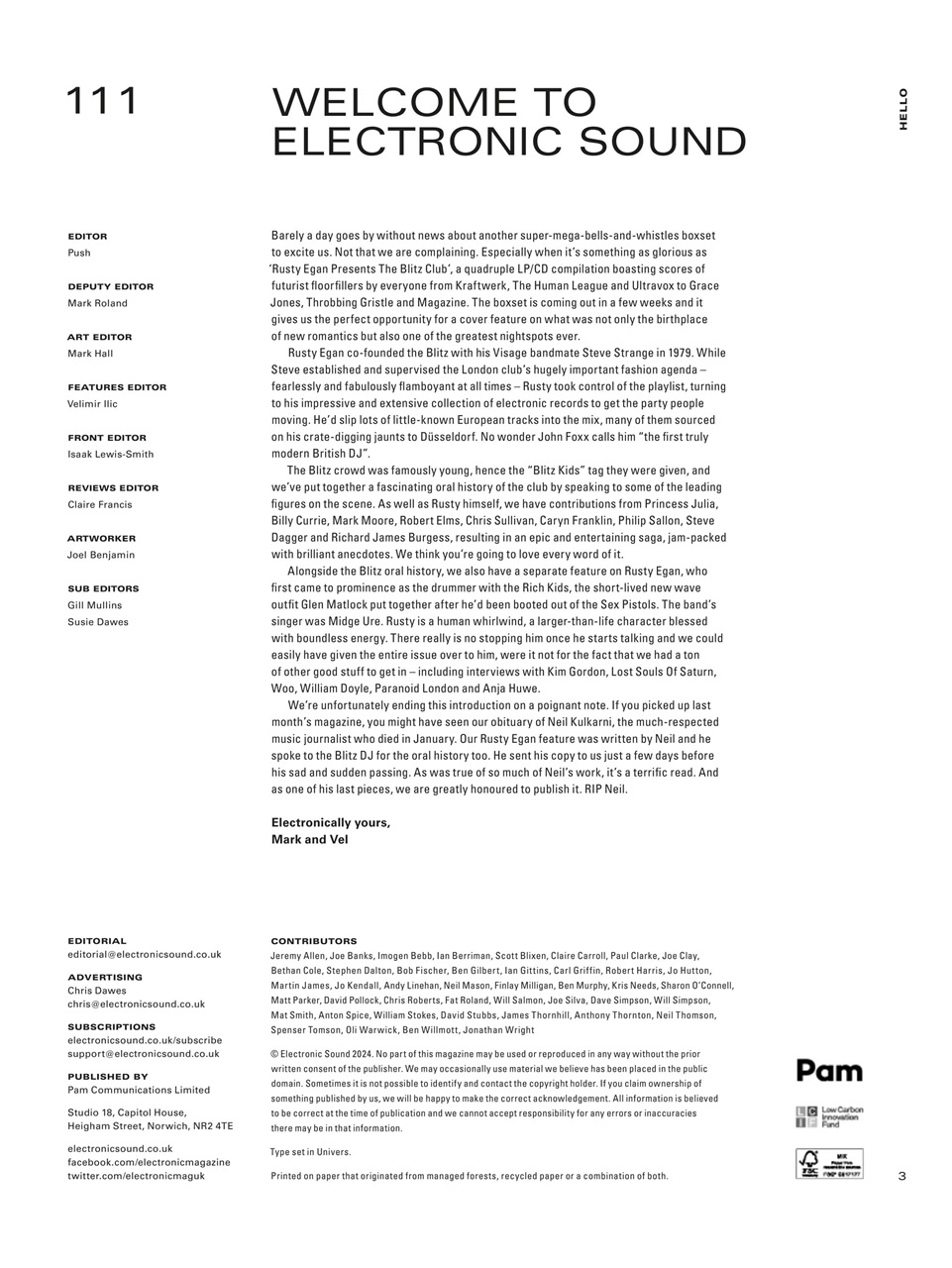 Electronic Sound Preview Pages