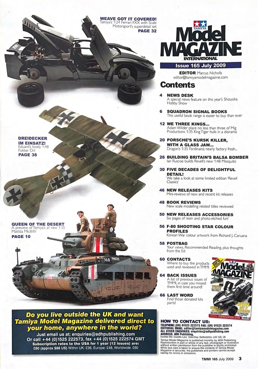 Tamiya Model Magazine Preview Pages