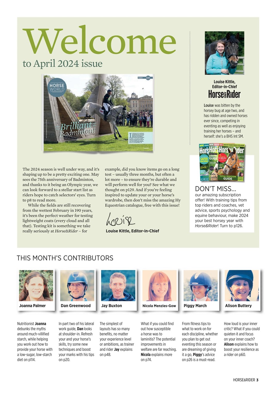 Horse&Rider Magazine - UK equestrian magazine for Horse and Rider Preview Pages