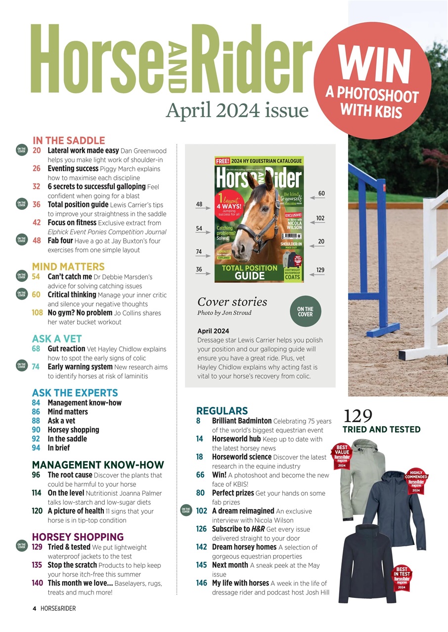 Horse&Rider Magazine - UK equestrian magazine for Horse and Rider Preview Pages