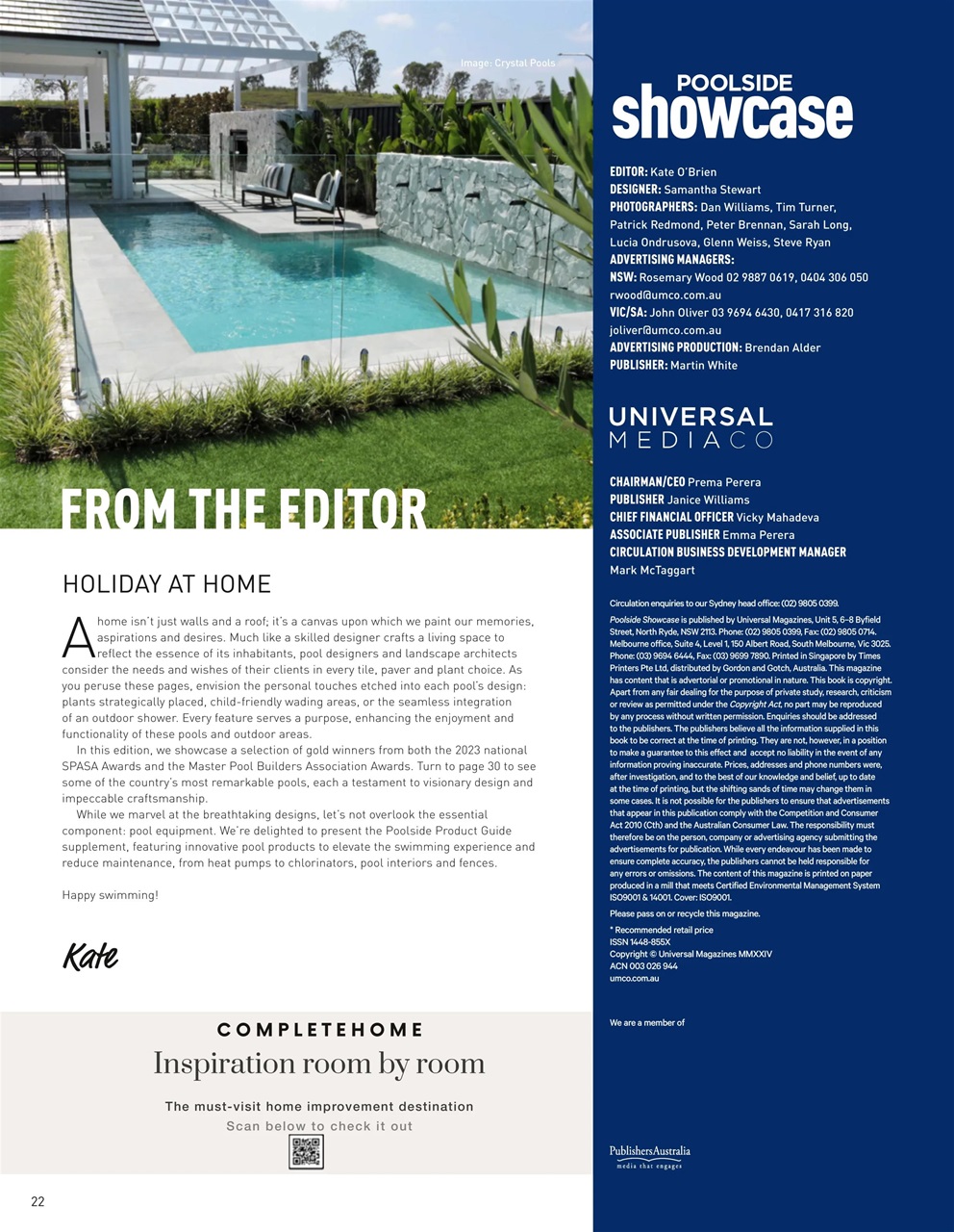 Poolside Showcase Preview Pages