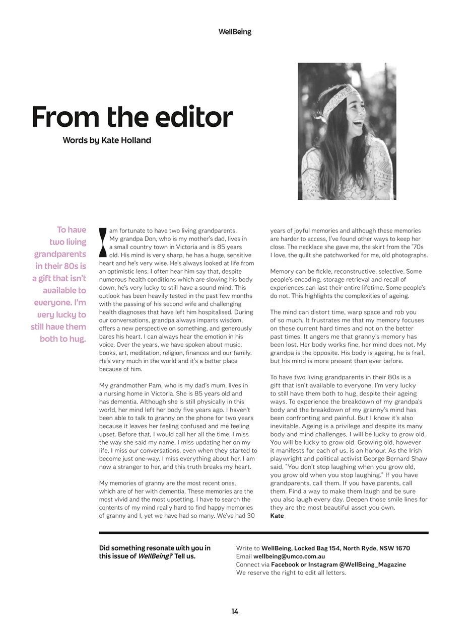 WellBeing Preview Pages