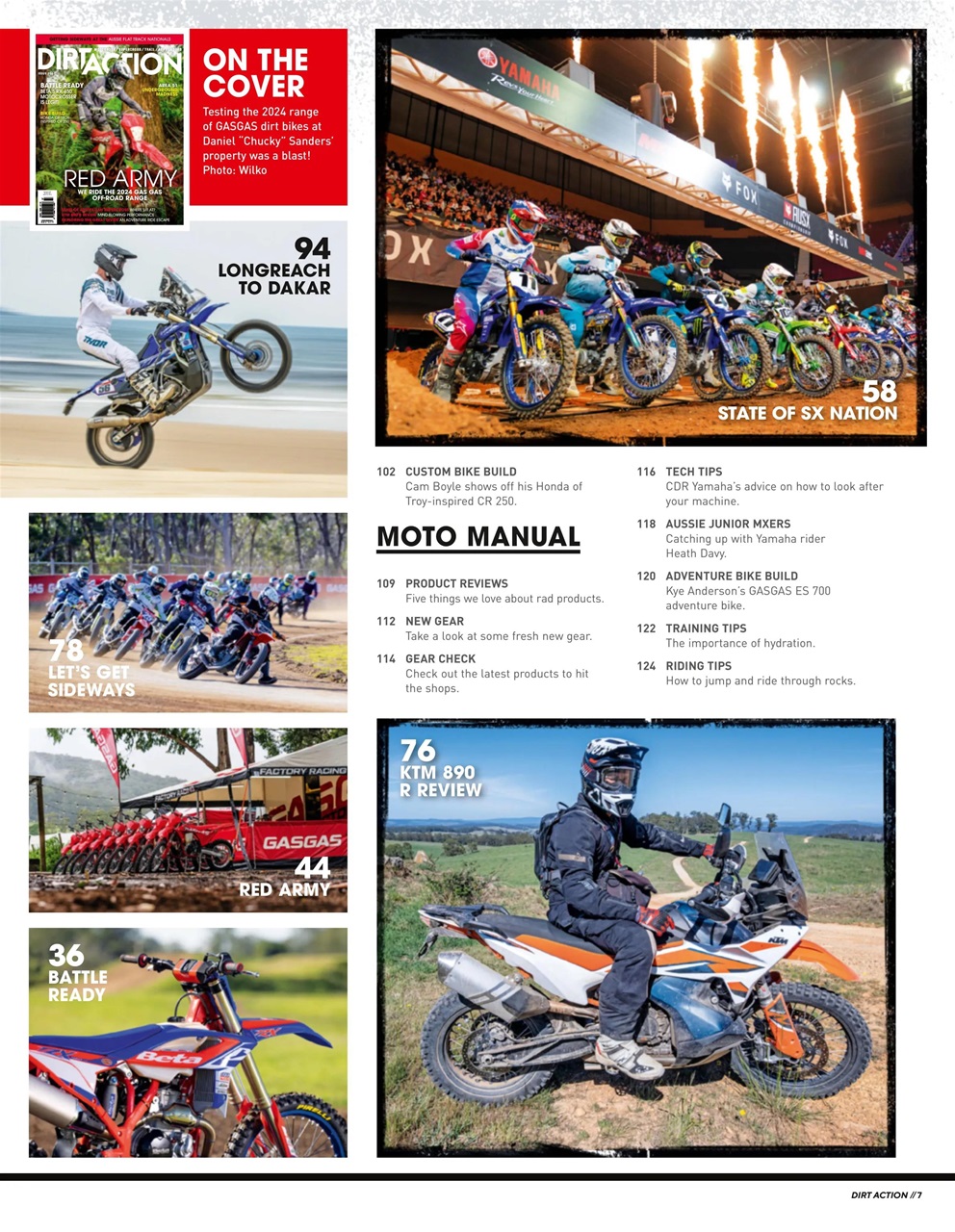 Dirt Action Preview Pages