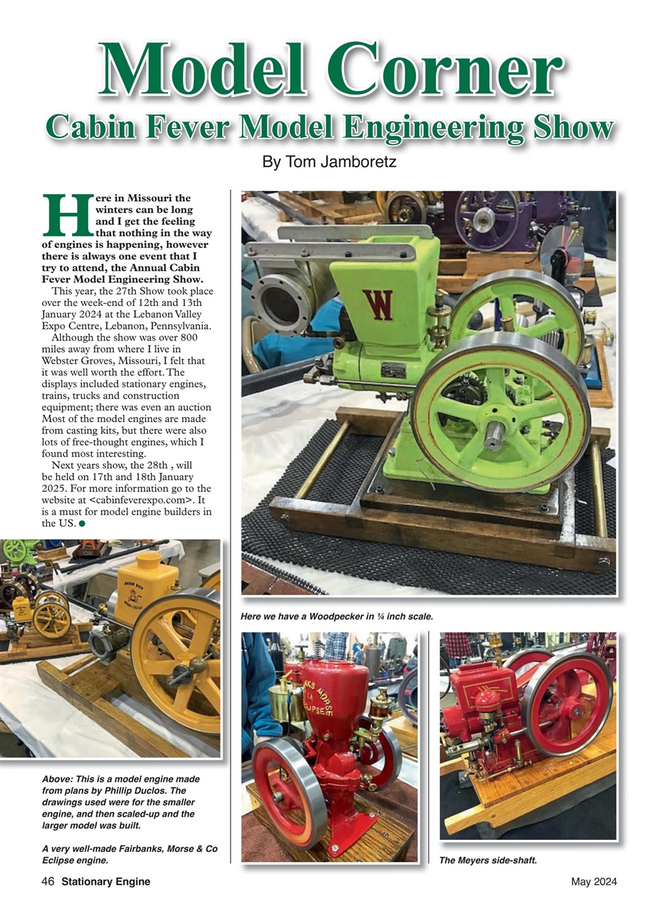Stationary Engine Preview Pages