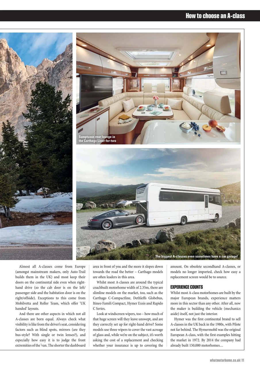 What Motorhome magazine Preview Pages