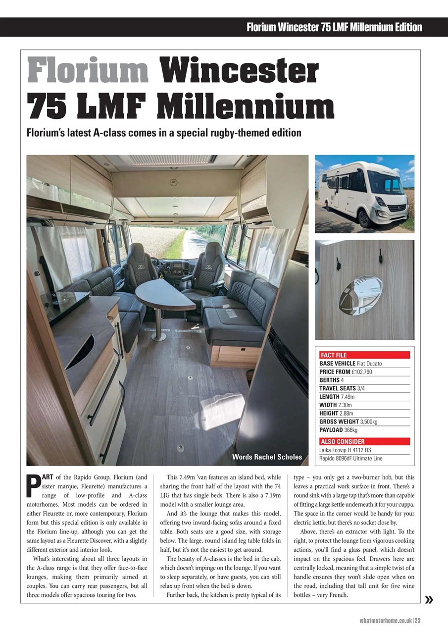 What Motorhome magazine Preview Pages