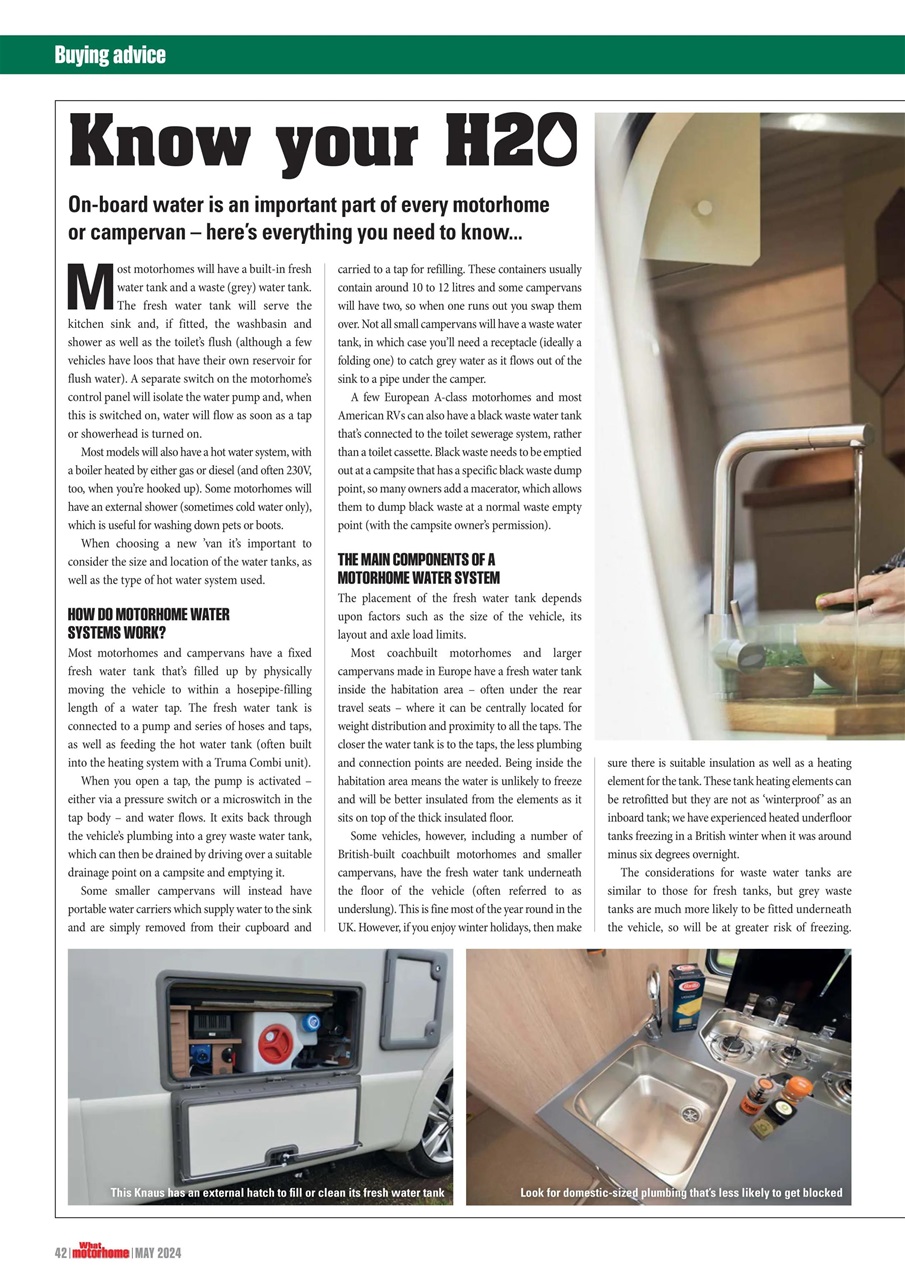 What Motorhome magazine Preview Pages
