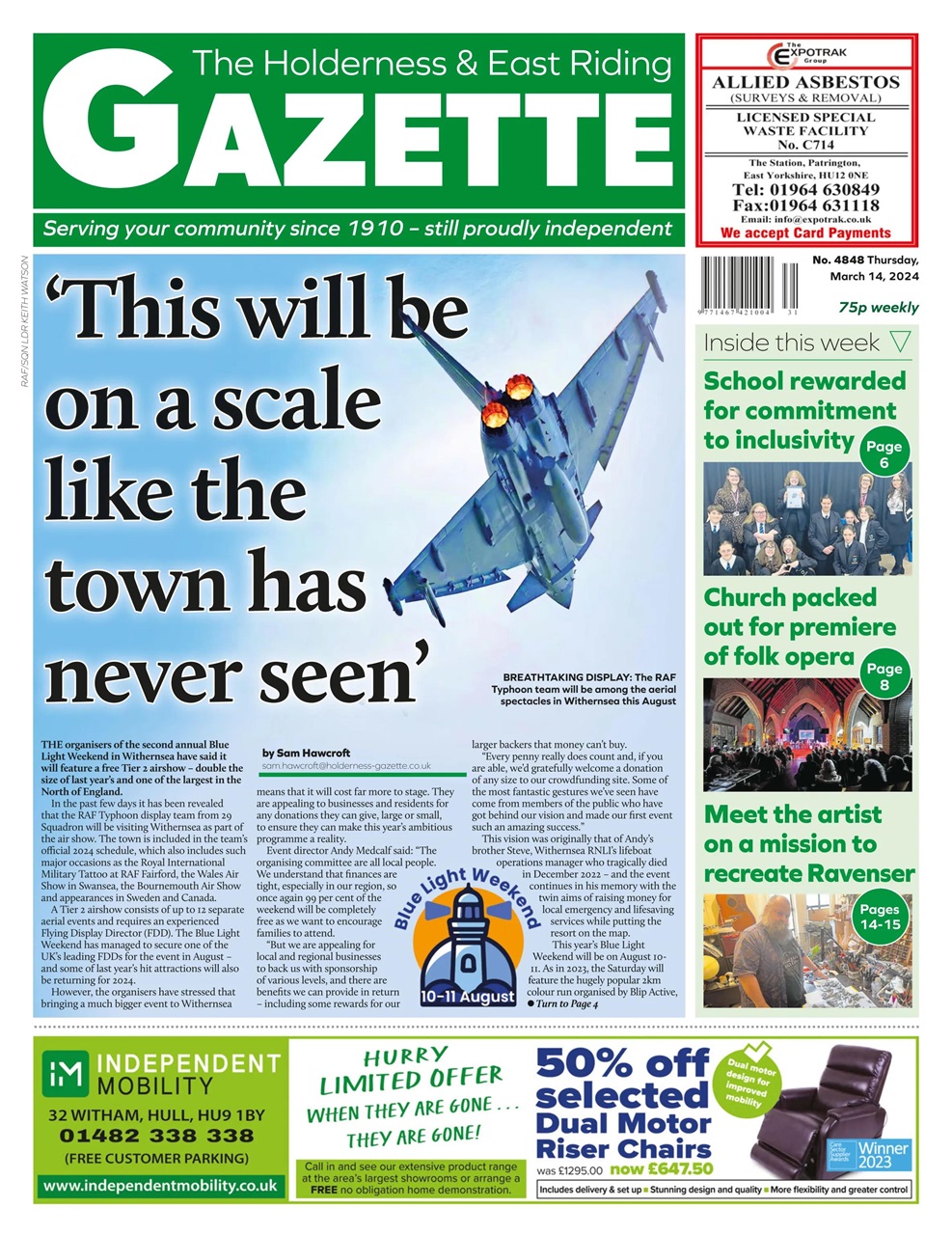 The Holderness & Hornsea Gazette Preview Pages