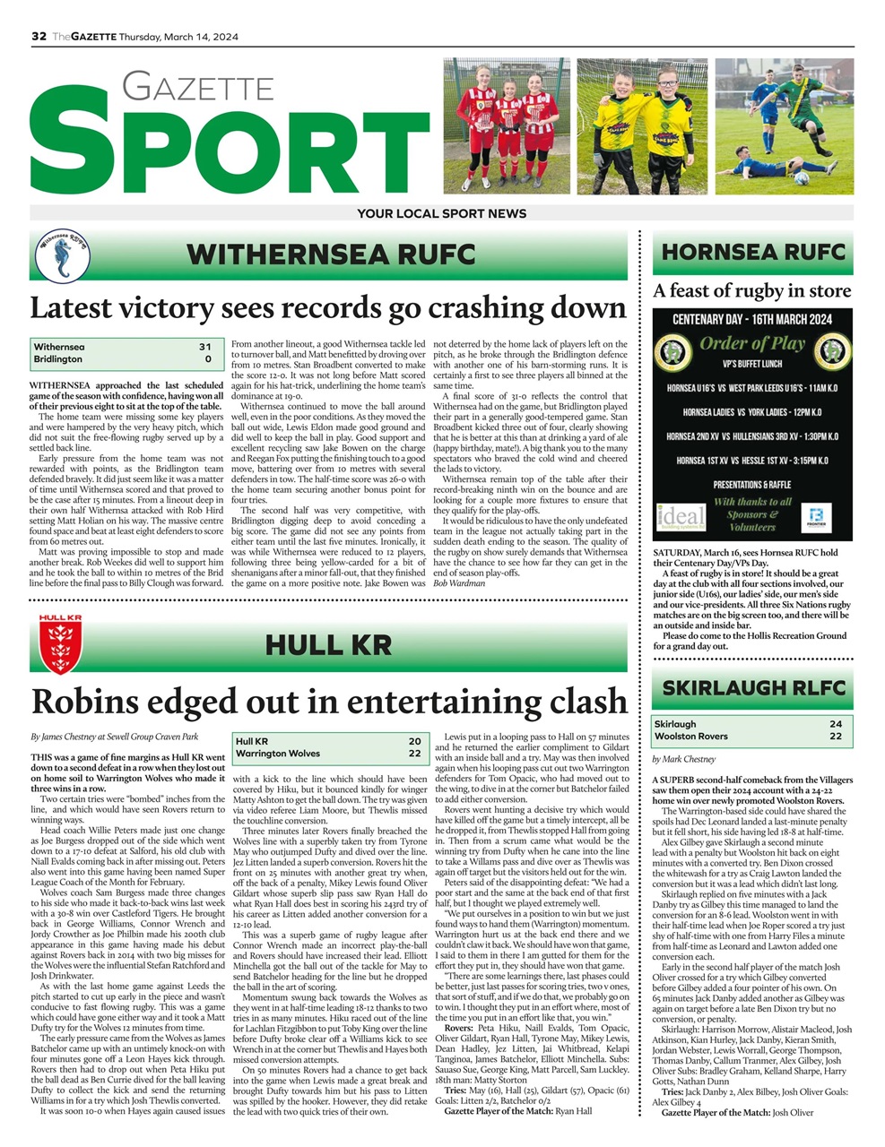 The Holderness & Hornsea Gazette Preview Pages