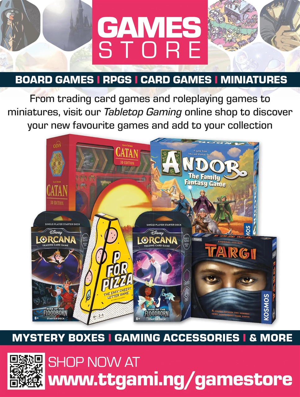 Tabletop Gaming Preview Pages