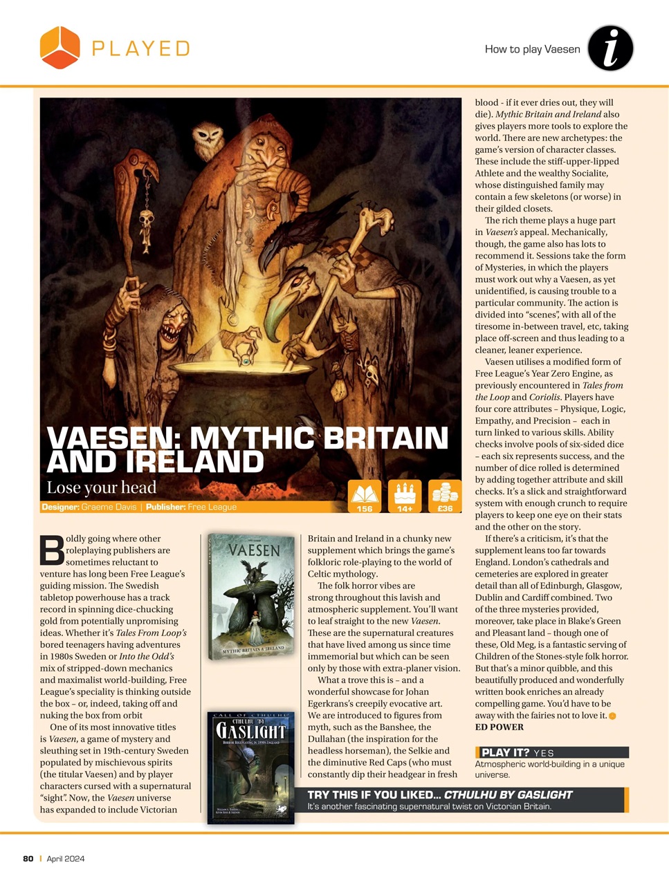 Tabletop Gaming Preview Pages