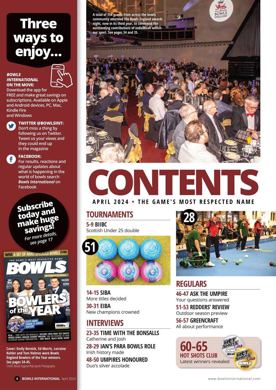 Bowls International Preview Pages