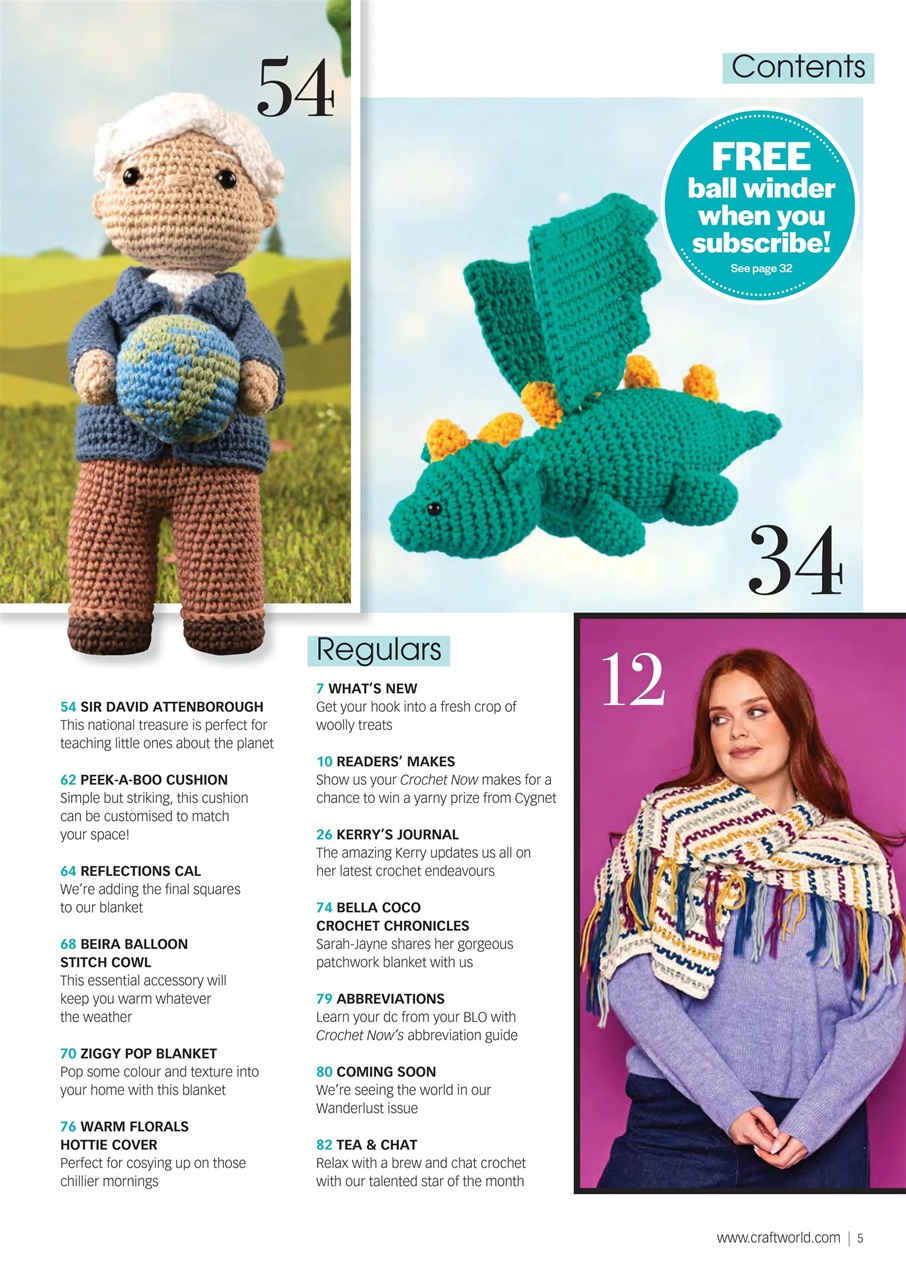 Crochet Now Magazine Preview Pages