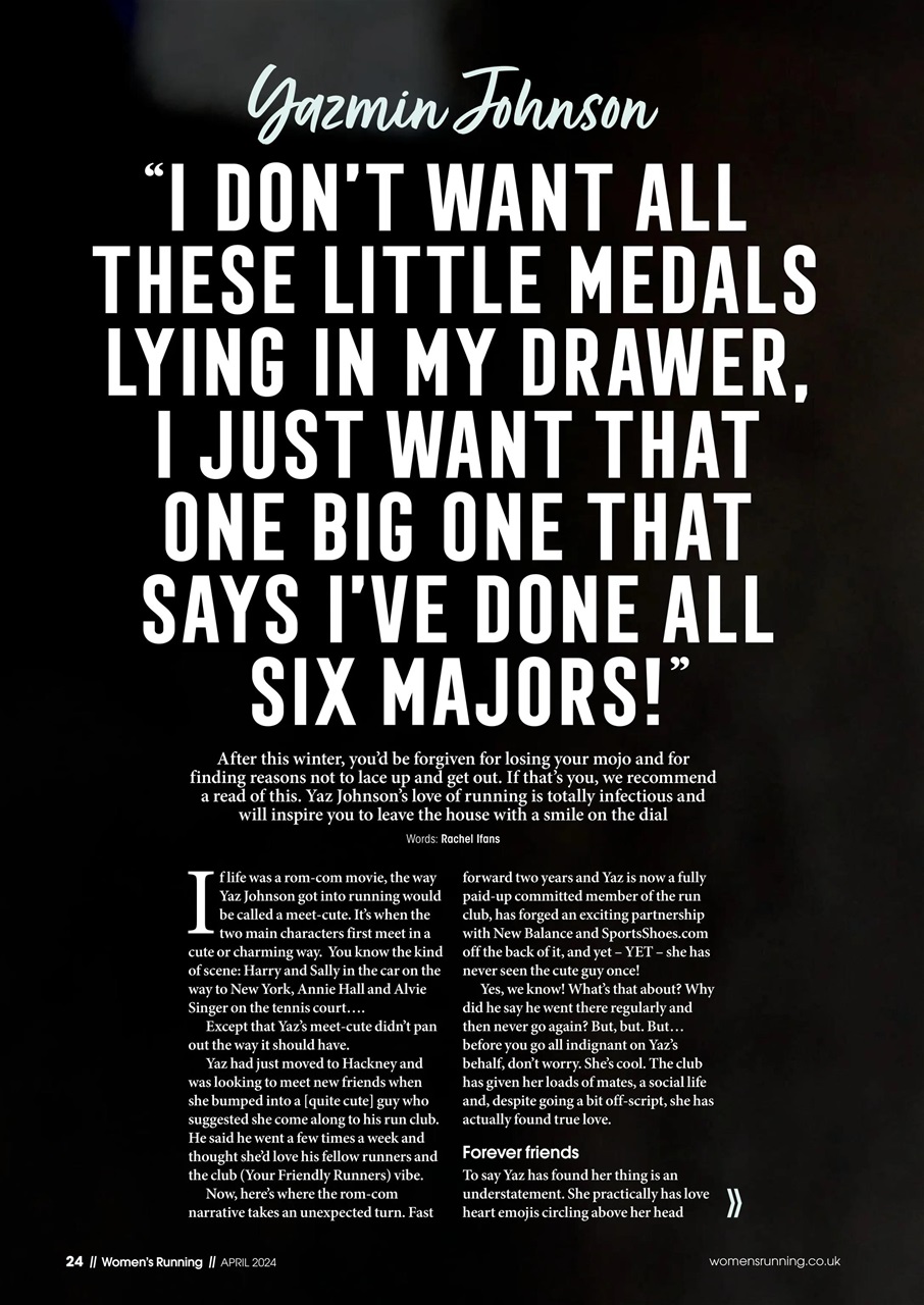 Women’s Running Preview Pages