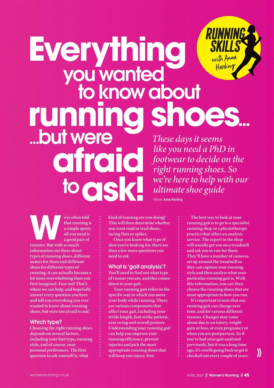 Women’s Running Preview Pages