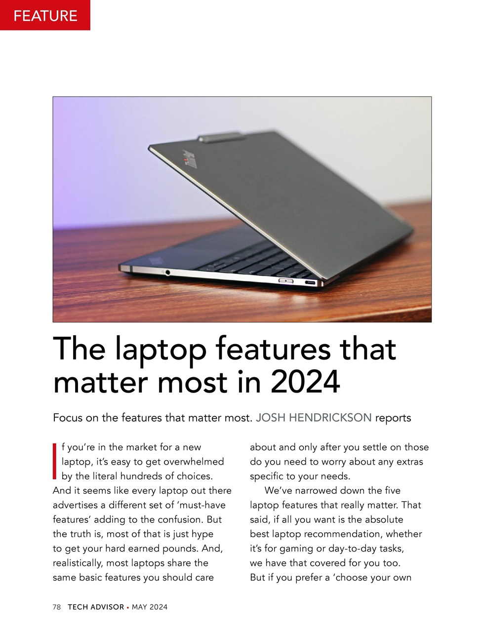 Tech Advisor Preview Pages
