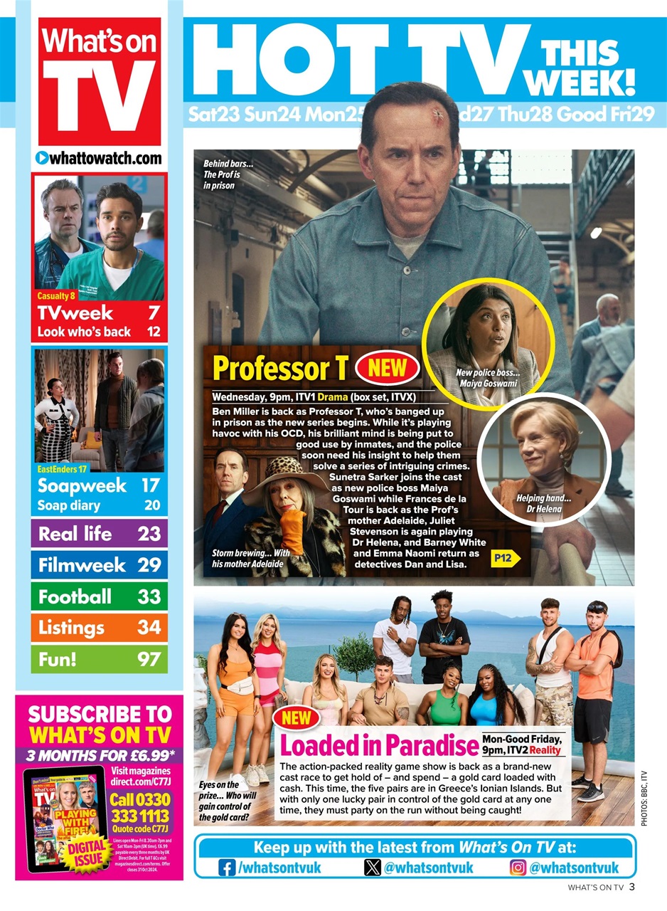 What's on TV Preview Pages
