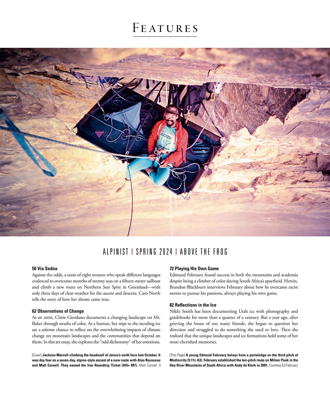 Alpinist Preview Pages