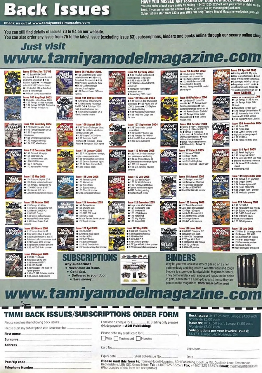 Tamiya Model Magazine Preview Pages