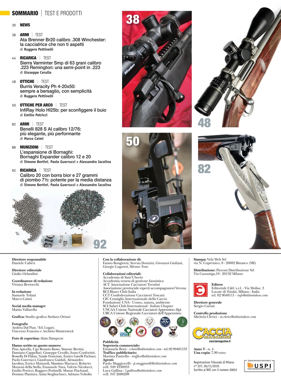 Caccia Magazine Preview Pages