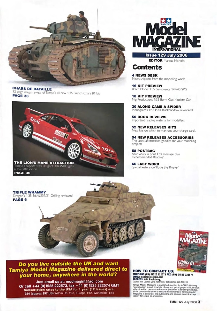 Tamiya Model Magazine Preview Pages