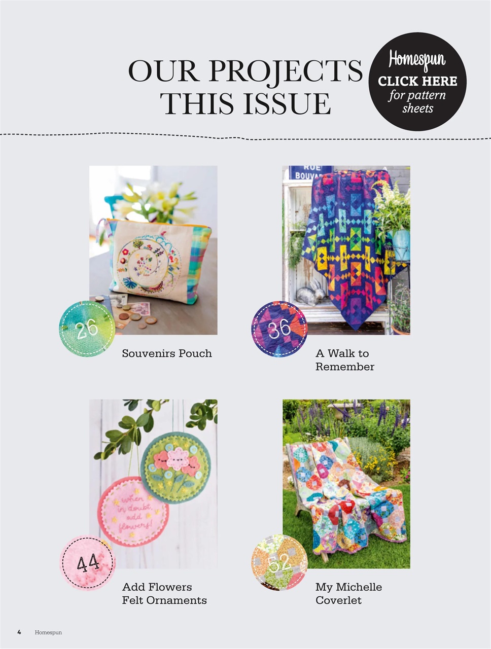 Homespun Preview Pages