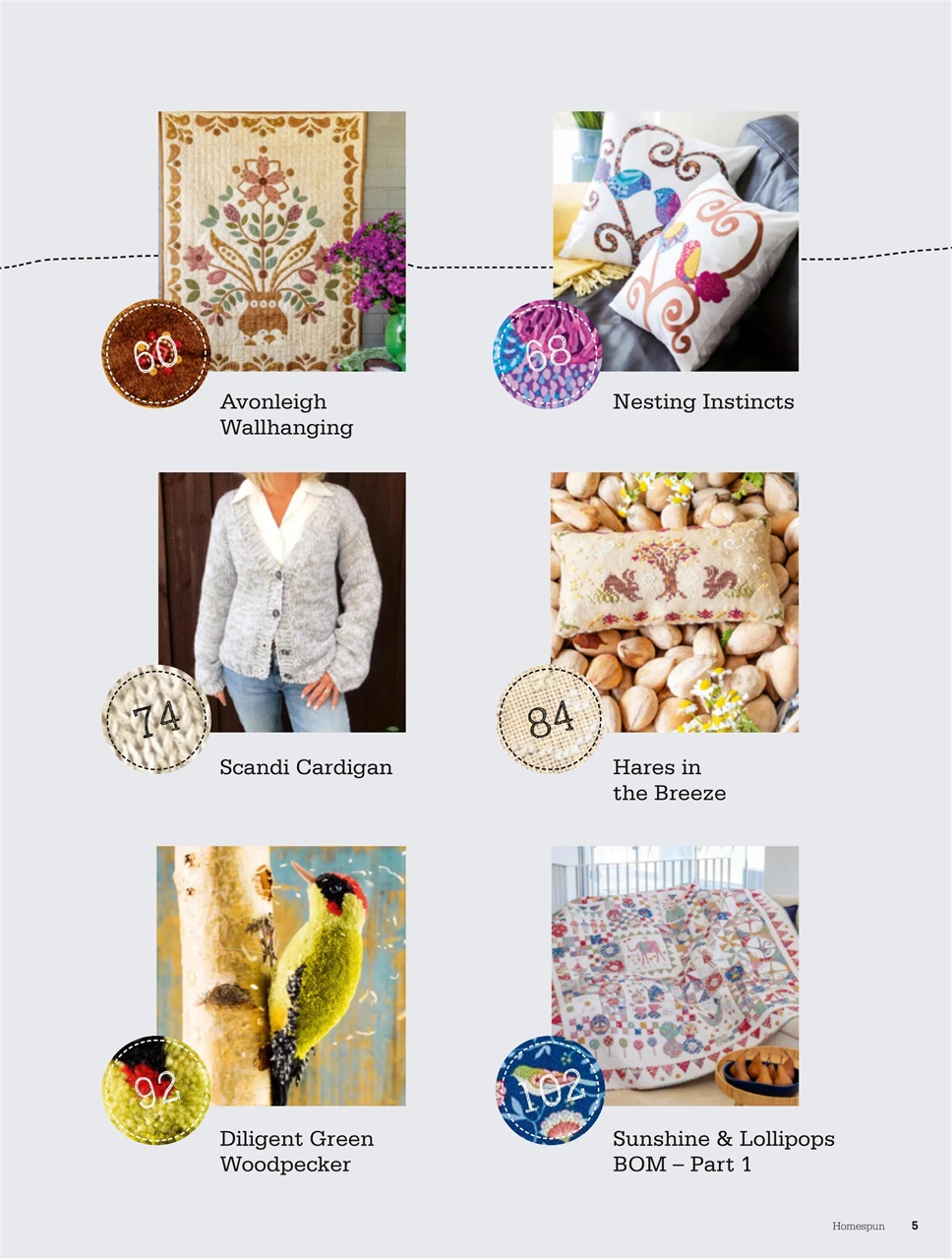 Homespun Preview Pages