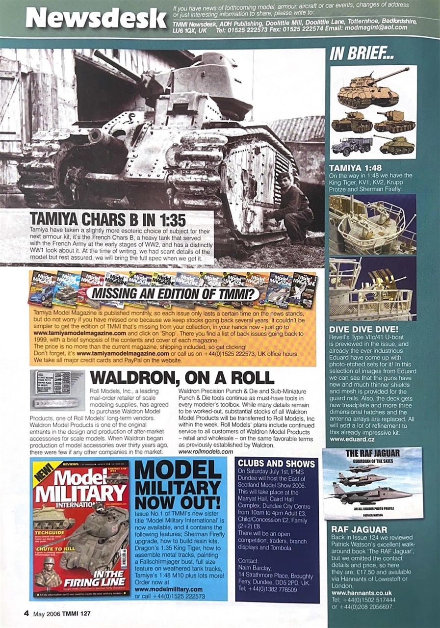 Tamiya Model Magazine Preview Pages